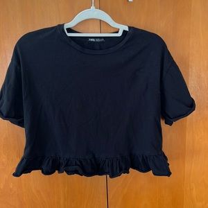 Zara Black Women’s peplum top